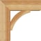 Ekena Millwork Thorton Block Rough Sawn Bracket w/ Offset Brace, Western Red Cedar, 6"W x 16"D x 16"H BKT0604X16X16THR05RWR - alternate 3